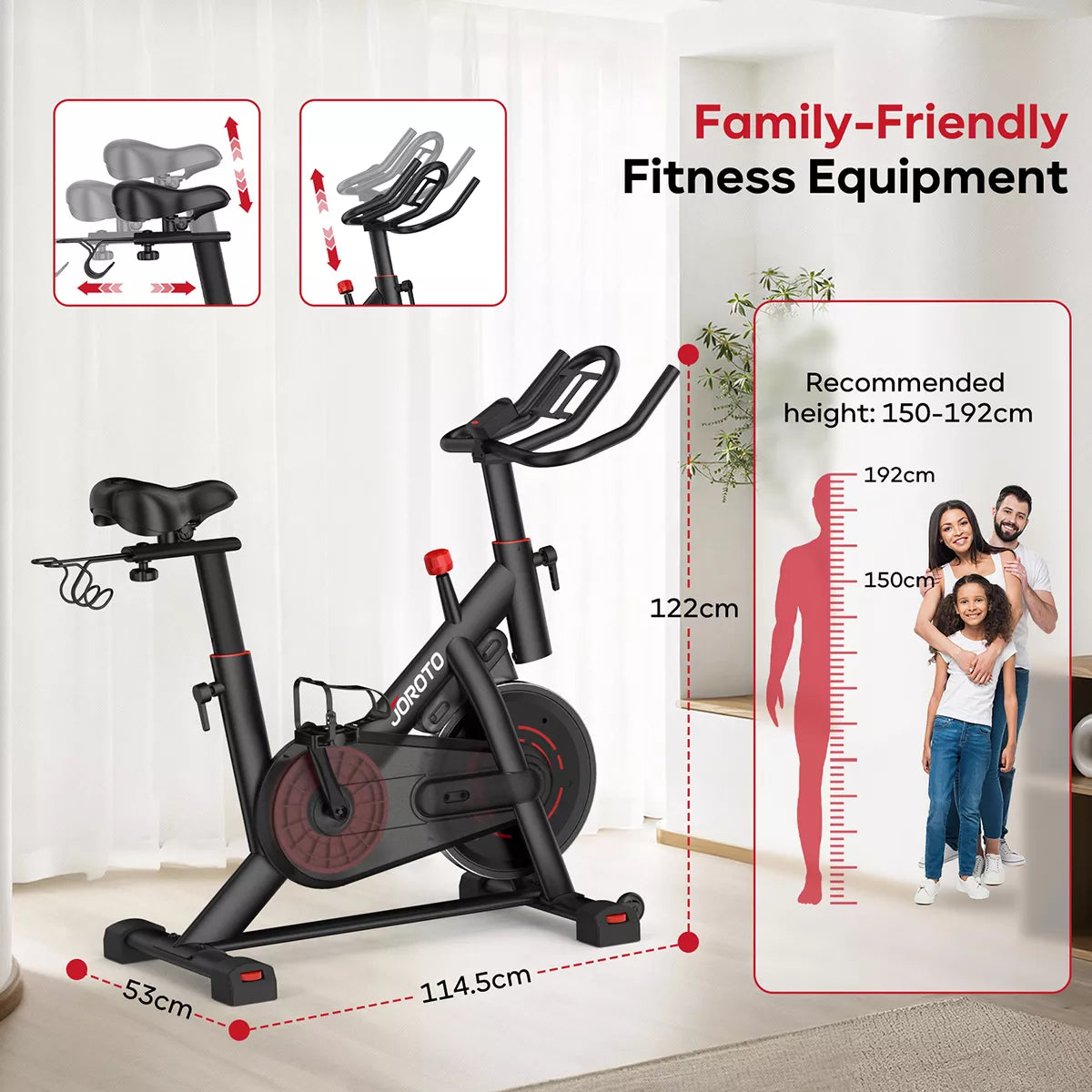 JOROTO JK10 Magnetic Exercise Bike