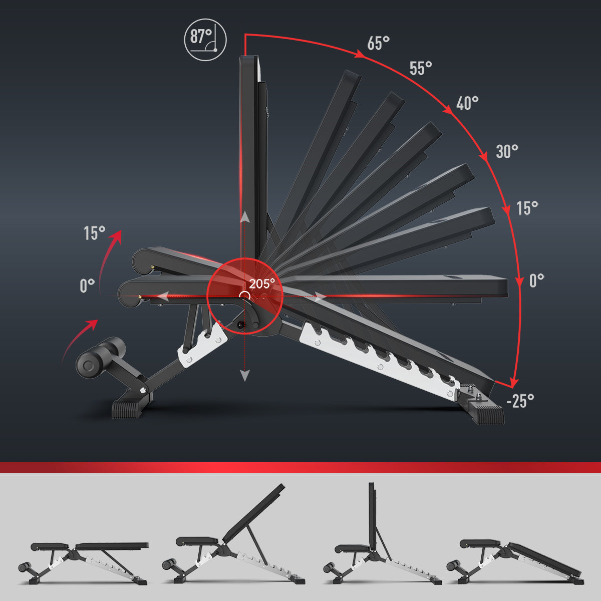 JOROTO MD60 Adjustable Weight Bench