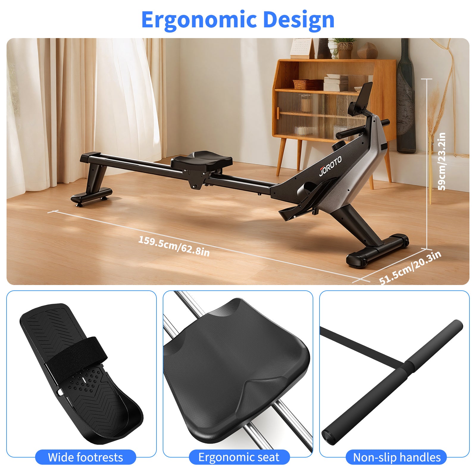 JOROTO MR30 Magnetic Rowing Machine