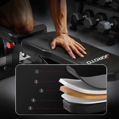 JORODO MD65 Adjustable Weight Bench