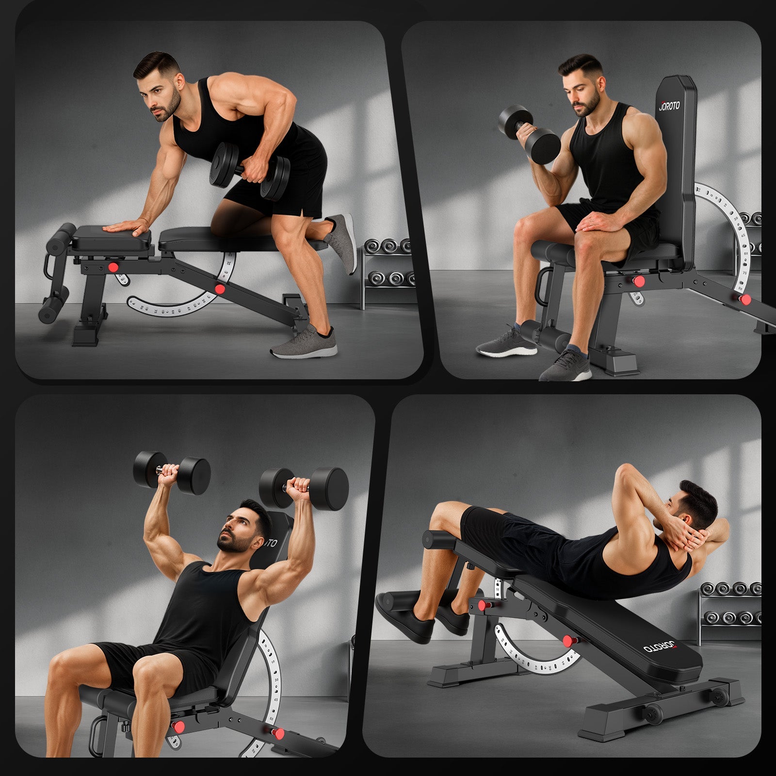 JORODO MD65 Adjustable Weight Bench