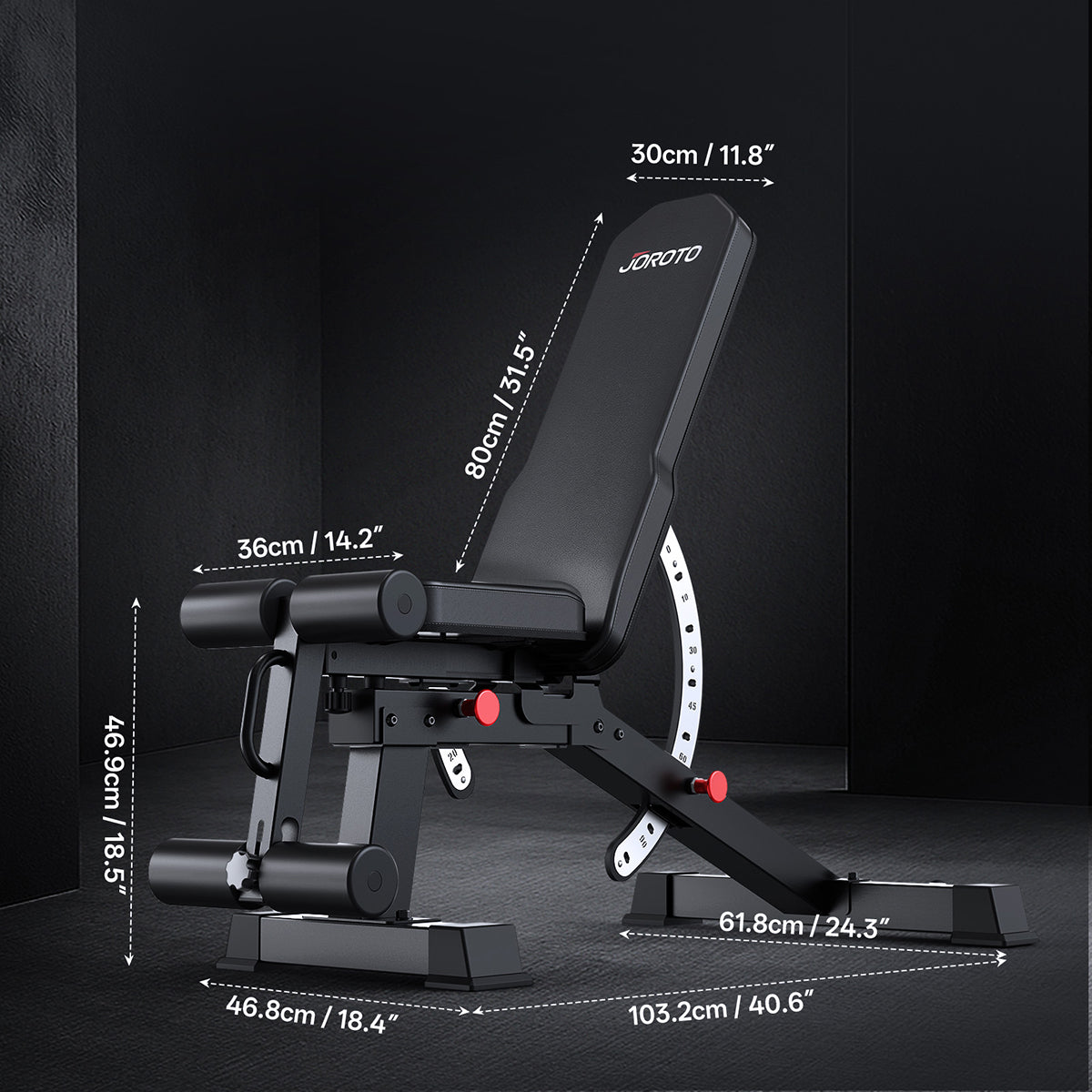 JORODO MD65 Adjustable Weight Bench