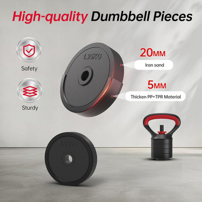 JOROTO JD10 Adjustable 4-in-1 Dumbbell Set