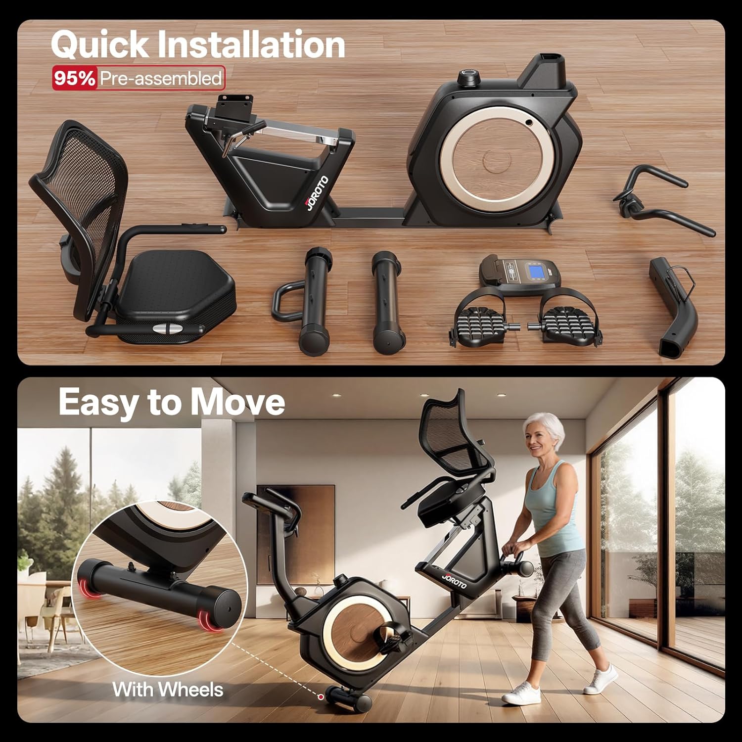 JOROTO JH50 Recumbent Exercise Bike