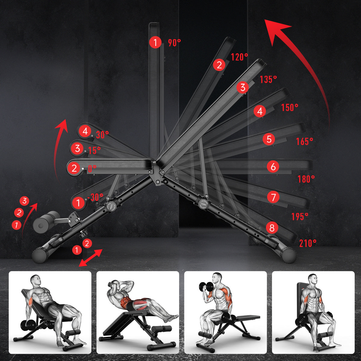 JOROTO MD35 Essential Adjustable Weight Bench