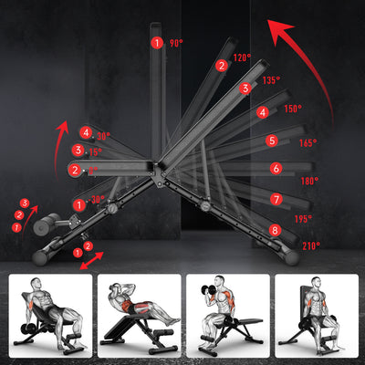 JOROTO MD35 Essential Adjustable Weight Bench