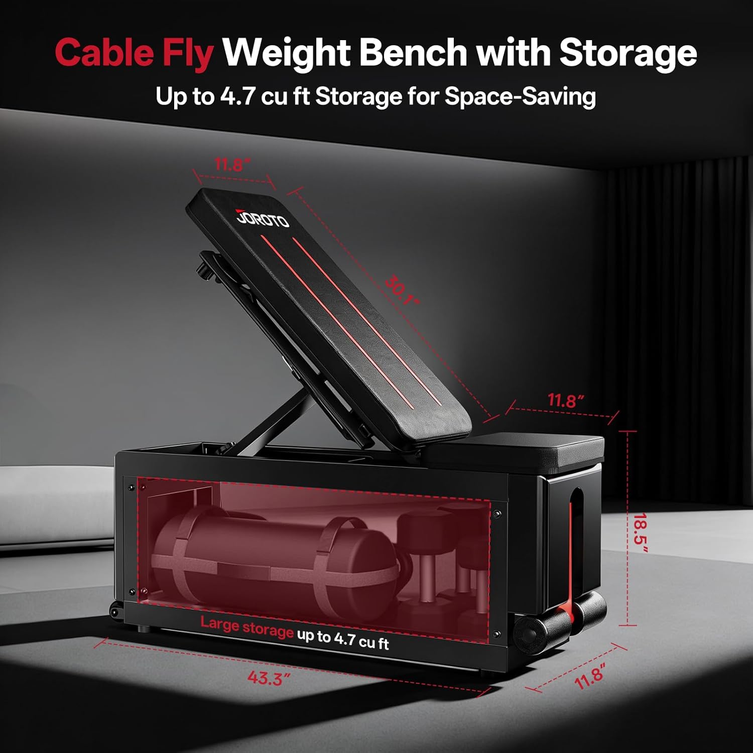 JOROTO MD85 Adjustable Weight Bench