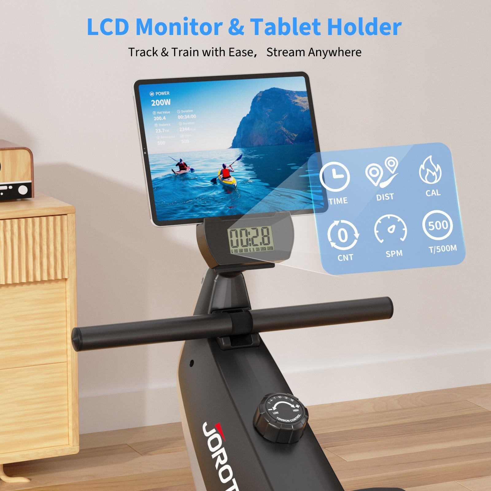 JOROTO MR30 Magnetic Rowing Machine