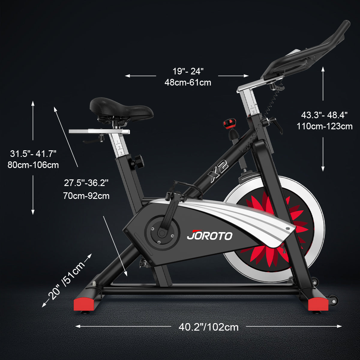 JOROTO X2 Magnetic Indoor Cycling Bike