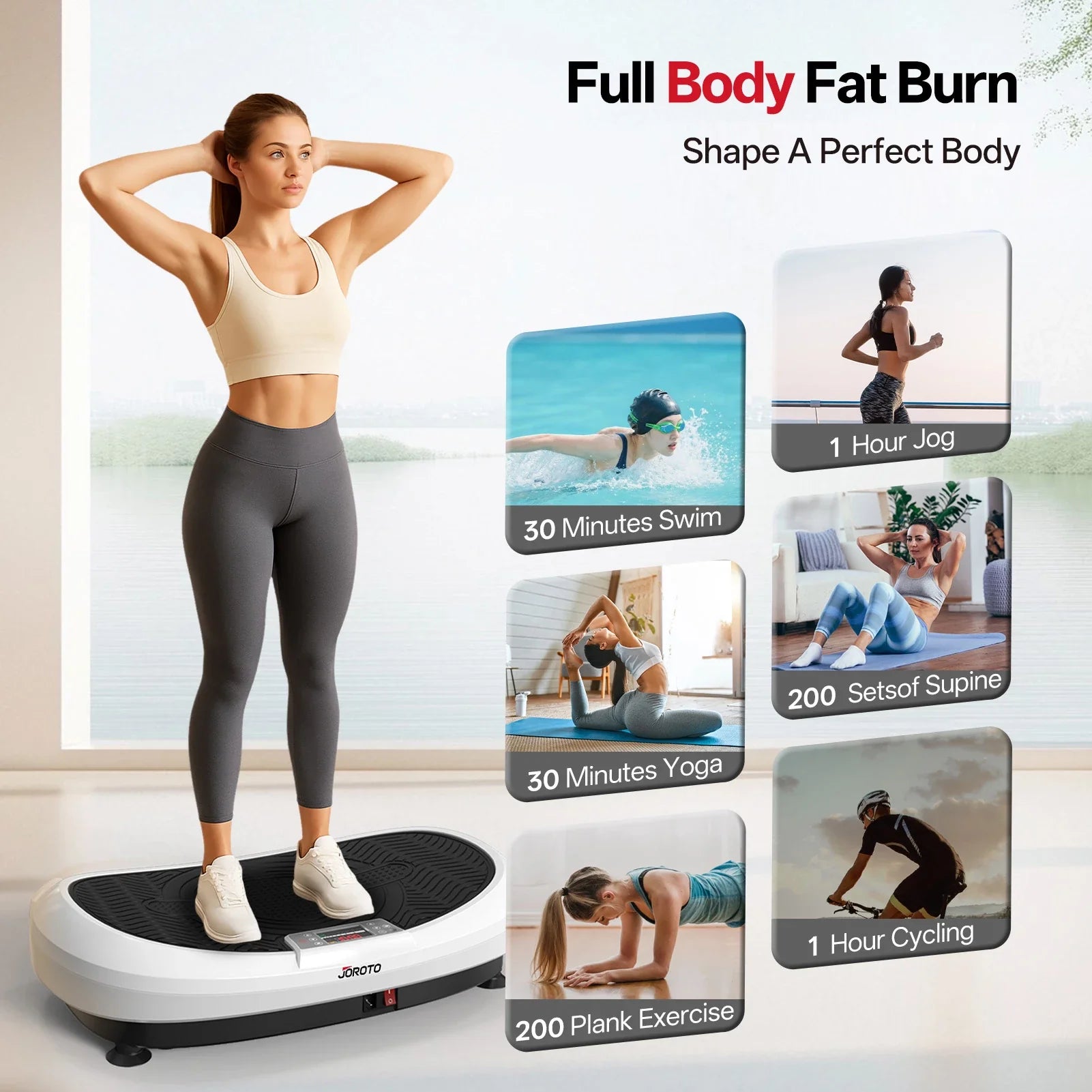 JOROTO JV60 Vibration Plate Exercise Machine